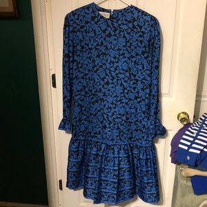 Laggy Boutique Black & Blue Floral Dress